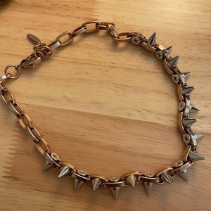 Joomi Lim thorn Necklace Rose Gold and Silver